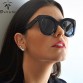 DRESSUUP 2017 Fashion Big Frame Sunglasses Women Brand Designer Vintage Rivet Shades Female Sun Glasses Oculos De Sol Feminino